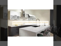 Durezza Mohs 7 Piattaforma da cucina in quarzo Piastra da terra con video