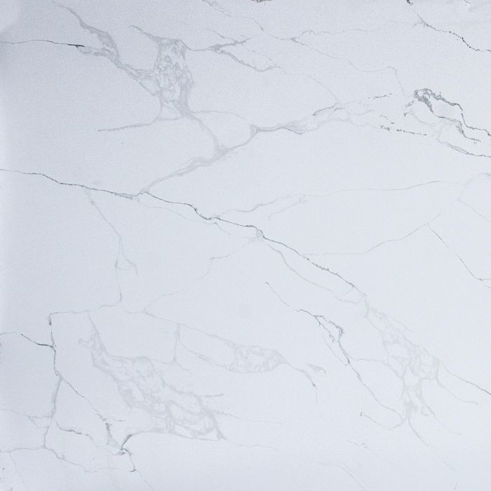 Quarzo Slab Forte resistenza alla corrosione acida e alcalina Quarzo bianco Calacatta