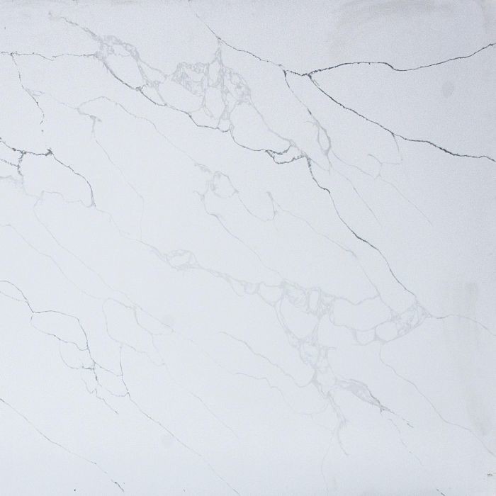 Quarzo Slab Forte resistenza alla corrosione acida e alcalina Quarzo bianco Calacatta