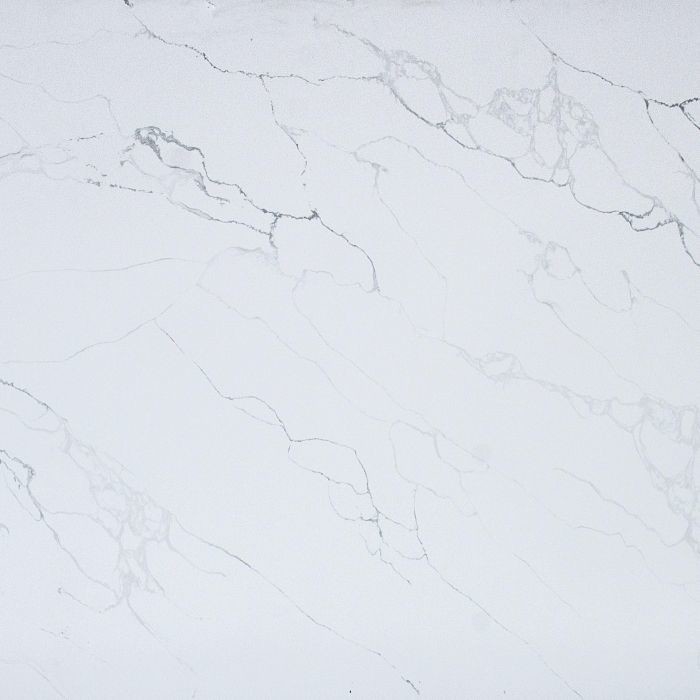 Quarzo Slab Forte resistenza alla corrosione acida e alcalina Quarzo bianco Calacatta