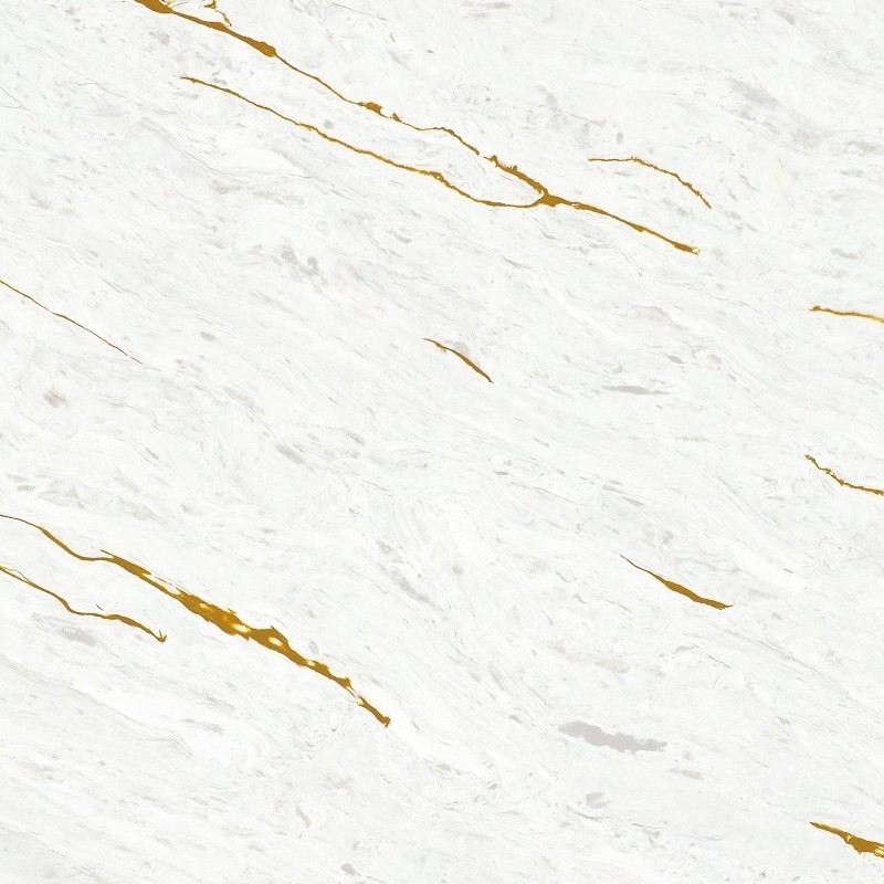 Quarzo dorato Colori misti Sfondo Quarzo Slab Quarzo Worktop Eleganza minimalista