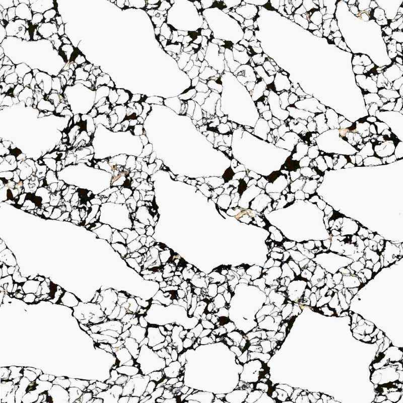 OLK9606 - Tavolini da cucina Strisce bianche e nere Miglior prezzo Quarzo bianco Panda popolare