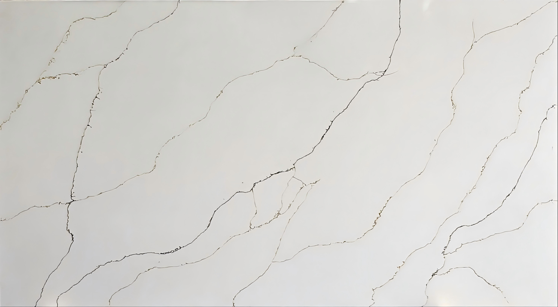 Super Jumbo Size OLK2335 Pietra di quarzo per piattaforma di cucina con materie prime riciclabili e proprietà antimicrobiche per un design ecologico