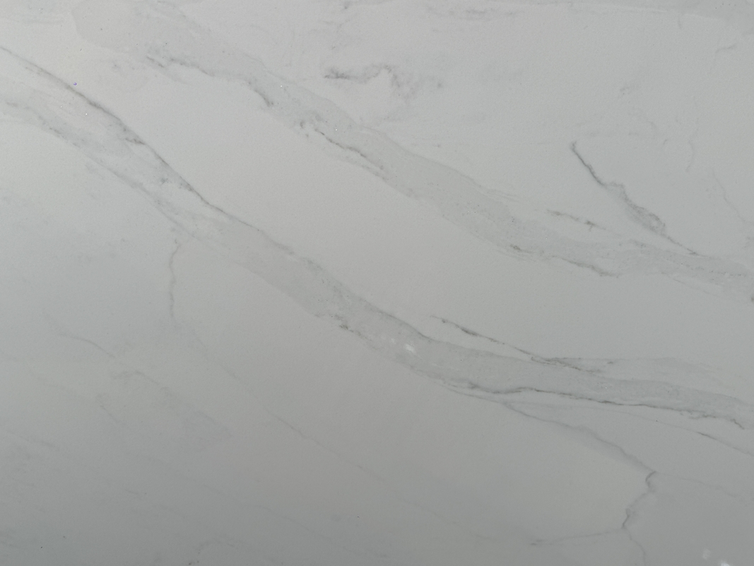 OLB7082 Serie di superfici di quarzo bianco Produttore superfici di quarzo commerciali prezzo sovversivo eco-compatibilità