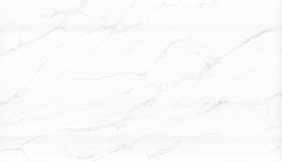 OLK1231 Huge Stock Wholesalers Favorite Basic Calacatta Gold Super White Background Looking Quartz Stone
