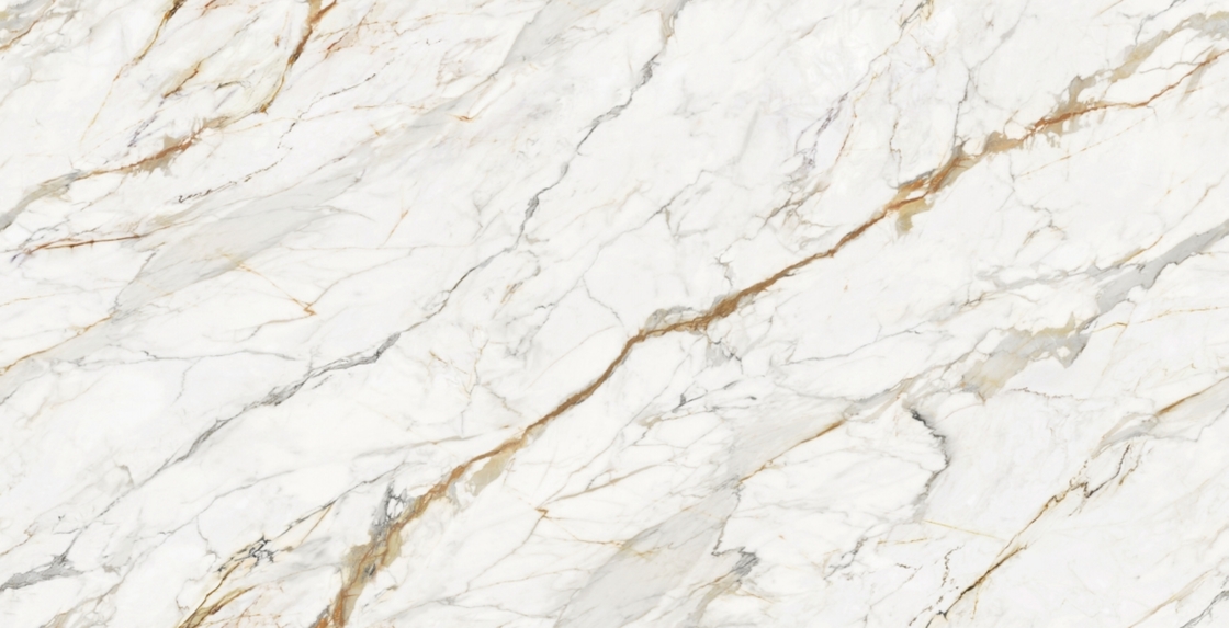 OLC510T Lastra stampata Calacatta Gold, tecnologia di stampa a getto d'inchiostro HD preferita da appaltatori e grossisti