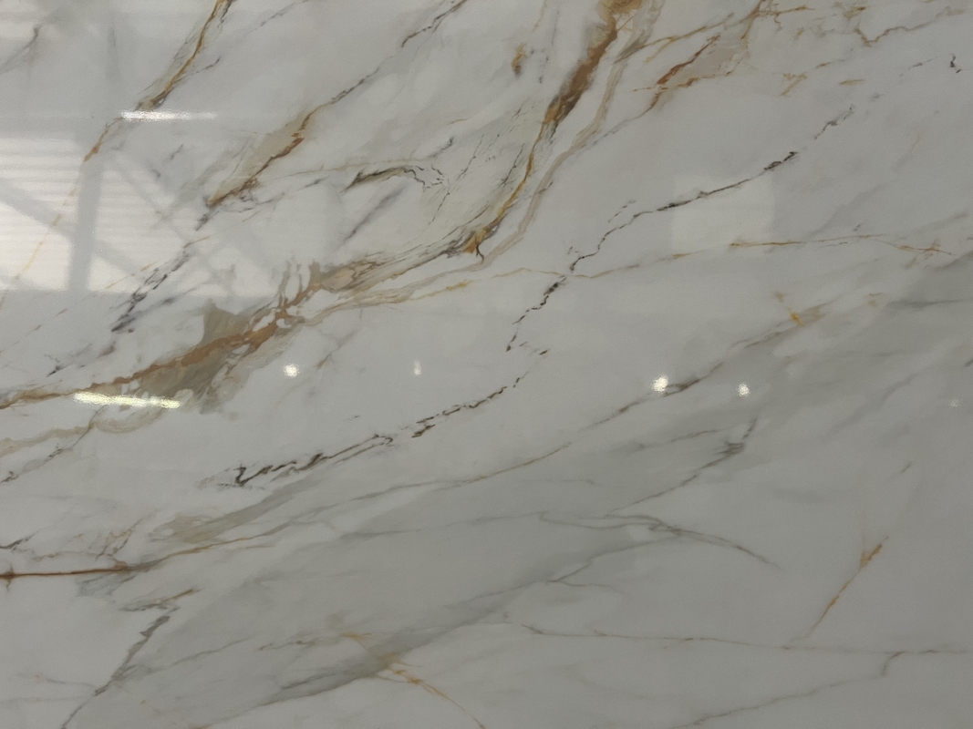 OLC510T Lastra stampata Calacatta Gold, tecnologia di stampa a getto d'inchiostro HD preferita da appaltatori e grossisti