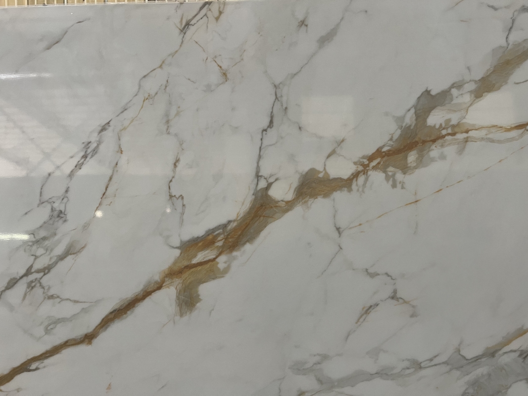 OLC510T Lastra stampata Calacatta Gold, tecnologia di stampa a getto d'inchiostro HD preferita da appaltatori e grossisti