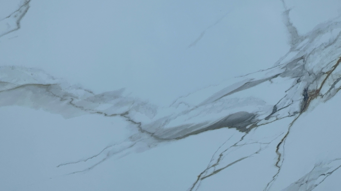 OLK1003G Calacatta Gold Nuova Collezione Quarzo Stampato a Corpo Pieno con Tecnologia di Stampa a Getto d'Inchiostro ad Alta Definizione